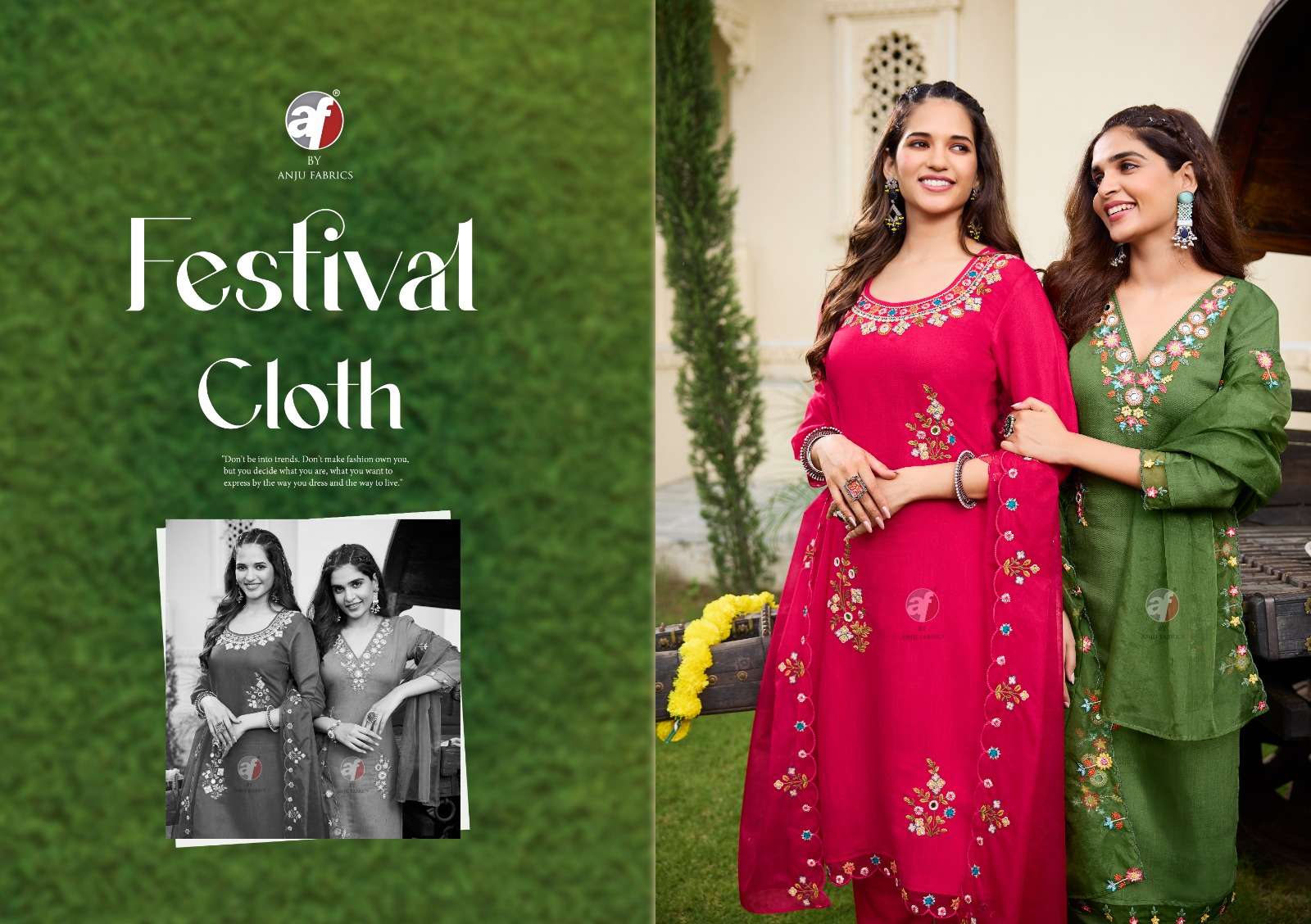 TYOHAAR VOL-2 BY ANJU FABRICS VISCOSE FABRIC BEAUTIFUL EMBROIDERY KURTI PANT WITH DUPATTA 