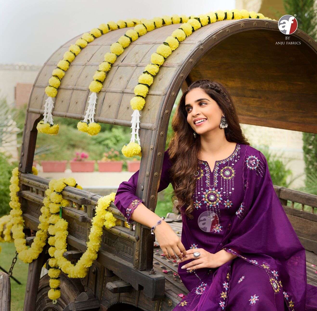 TYOHAAR VOL-2 BY ANJU FABRICS VISCOSE FABRIC BEAUTIFUL EMBROIDERY KURTI PANT WITH DUPATTA 