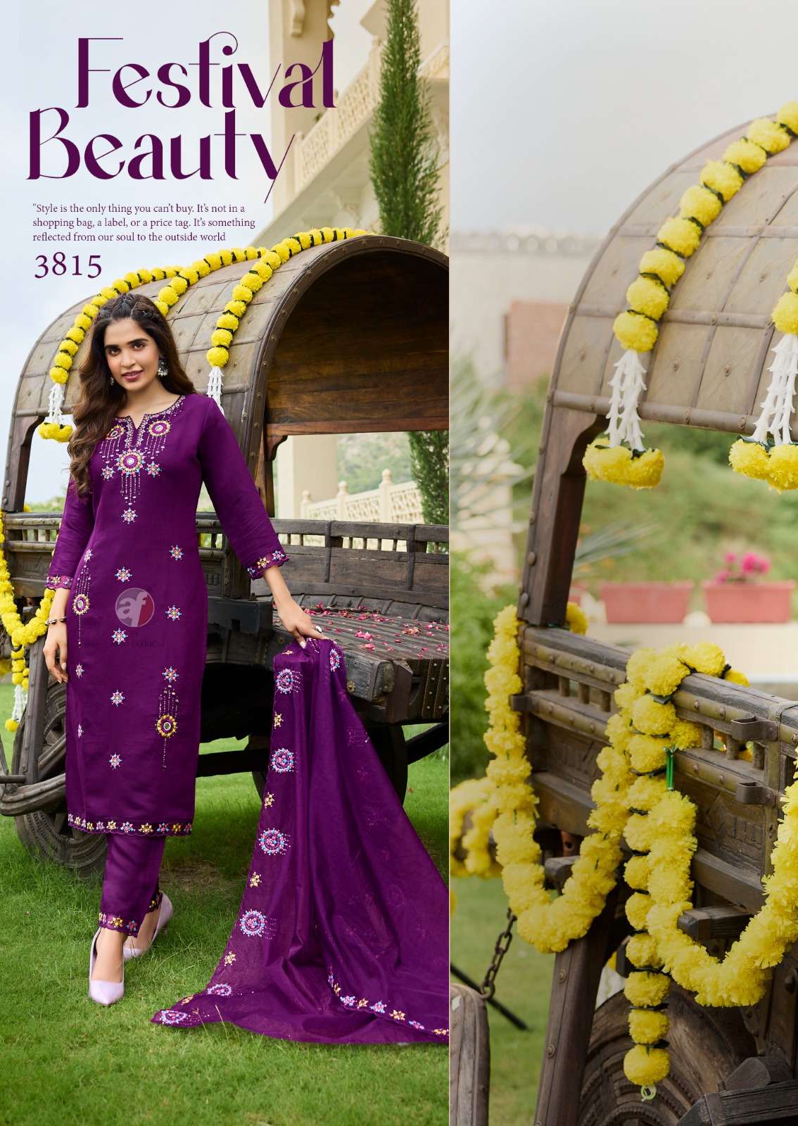TYOHAAR VOL-2 BY ANJU FABRICS VISCOSE FABRIC BEAUTIFUL EMBROIDERY KURTI PANT WITH DUPATTA 
