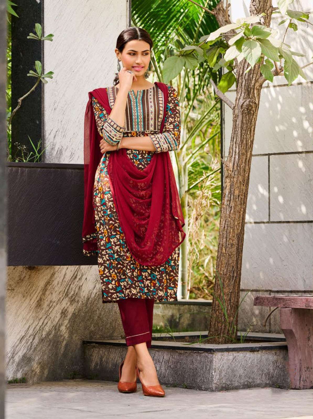 VN-03 BY 100 ML PURE COTTON 3 PCS SET WITH EMBROIDERY 