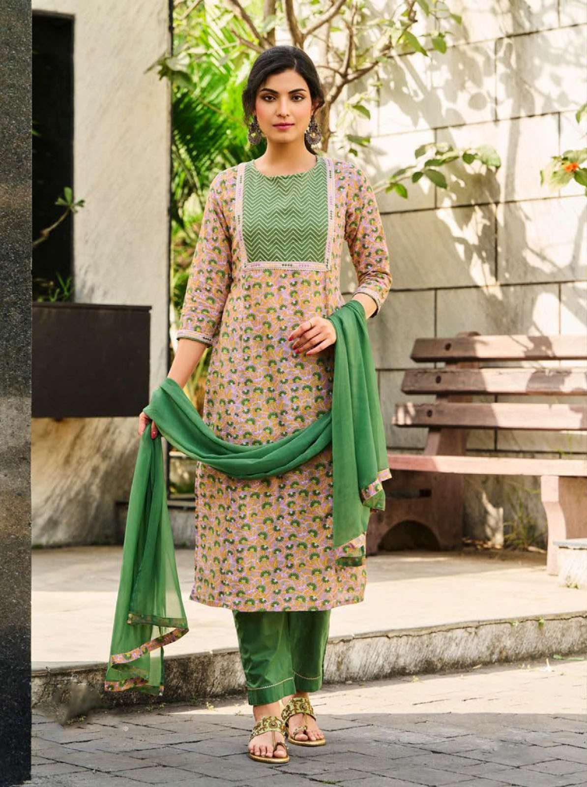 VN-05 BY 100 ML PURE COTTON 3 PCS SET WITH EMBROIDERY 