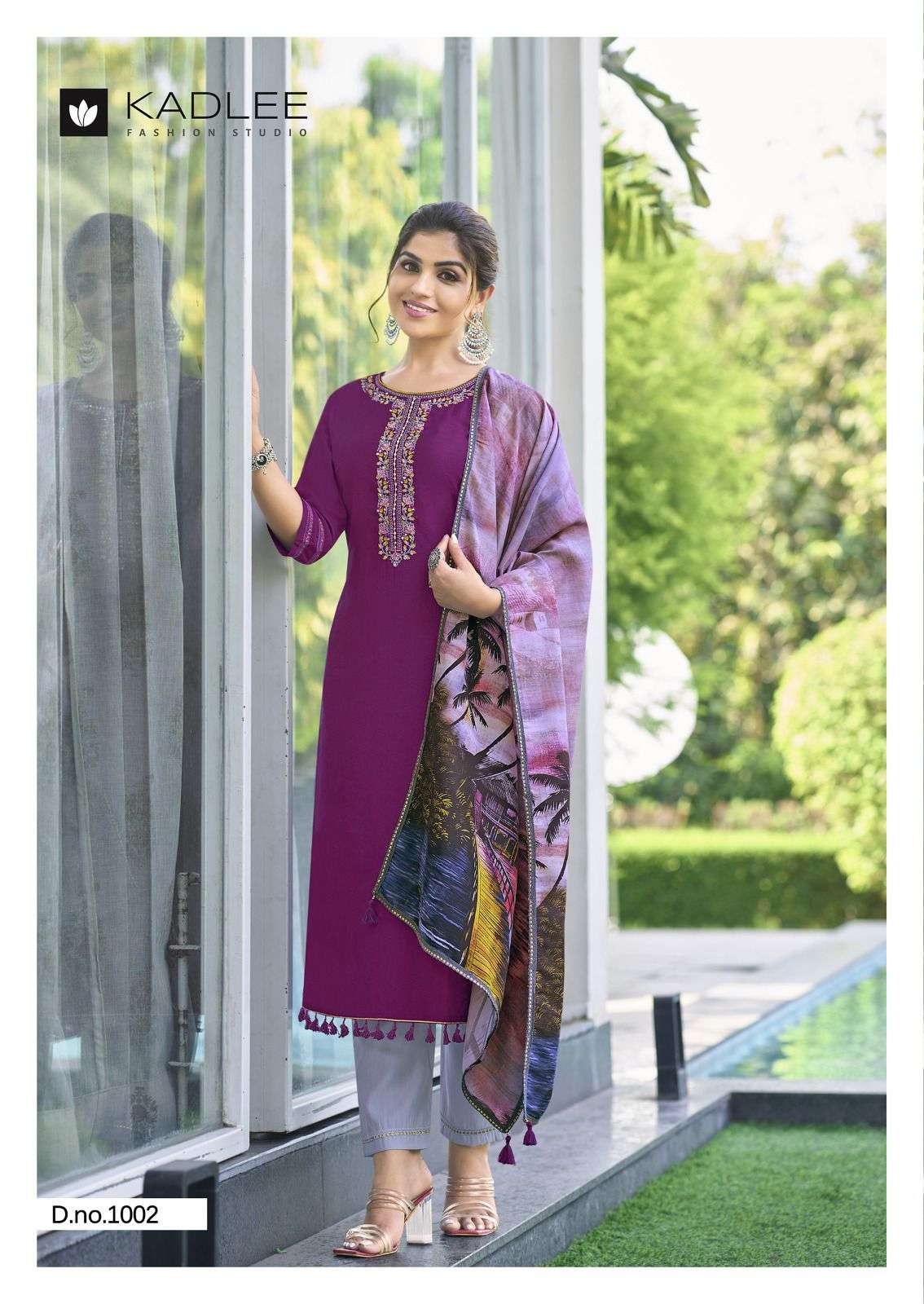 ZARIN BY KADLEE VISCOSE FABRIC KURTI PANT WITH PRINTED DUPATTA 