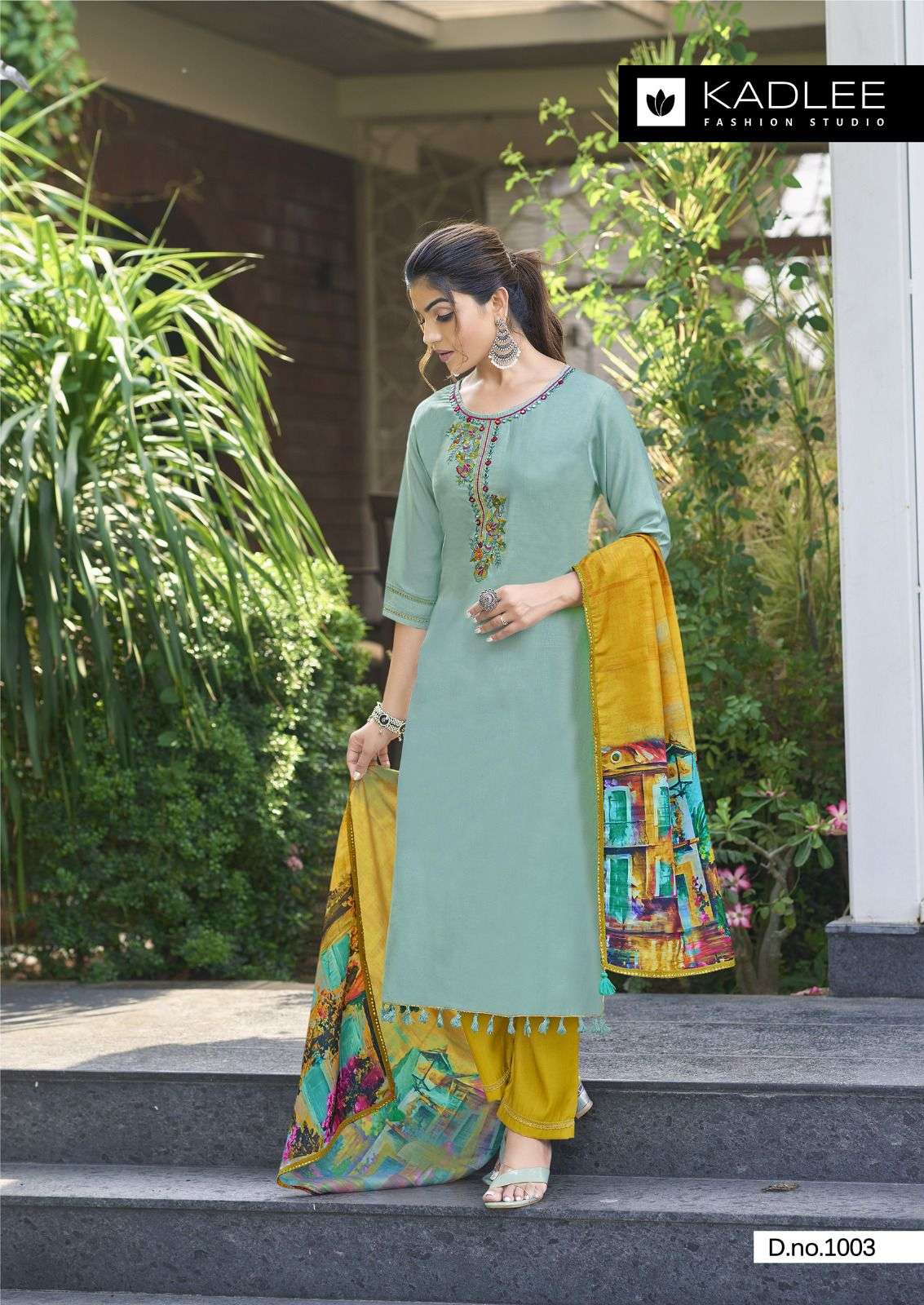 ZARIN BY KADLEE VISCOSE FABRIC KURTI PANT WITH PRINTED DUPATTA 