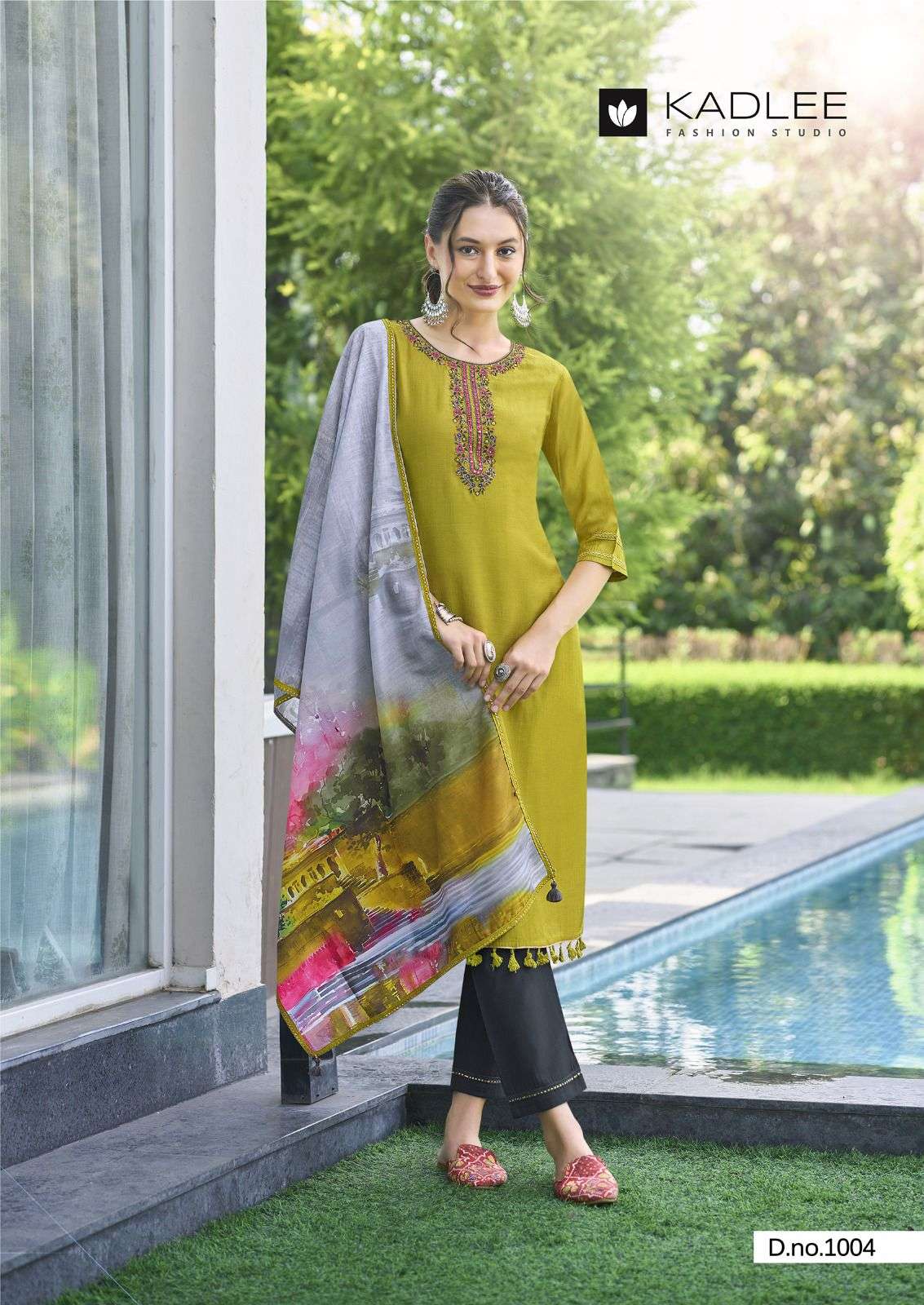 ZARIN BY KADLEE VISCOSE FABRIC KURTI PANT WITH PRINTED DUPATTA 