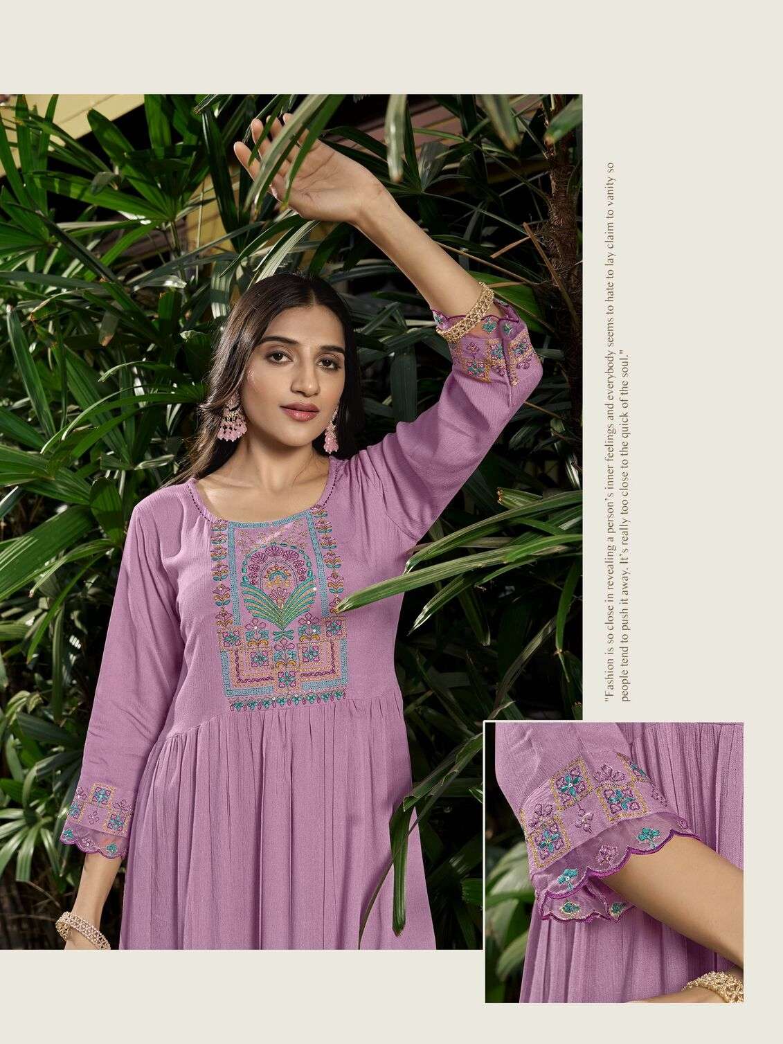 ZOYA VOL-2 BY KARISSA RAYON WITH LIVA TAG A LINE GHERA KURTI 