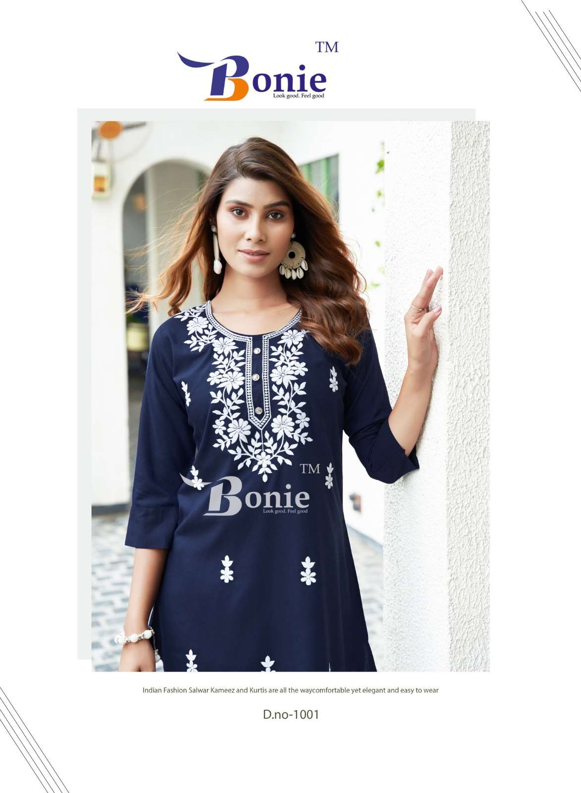 ALISHA VOL-2 BY BONIE EMBROIDERY WORK WITH LUCKNOWI TASTE STYLISH SHORT TUNICS 