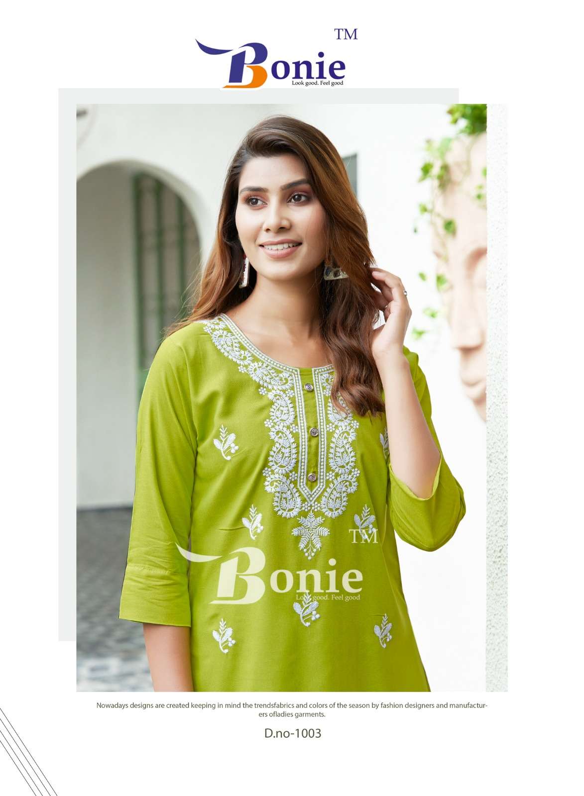 ALISHA VOL-2 BY BONIE EMBROIDERY WORK WITH LUCKNOWI TASTE STYLISH SHORT TUNICS 