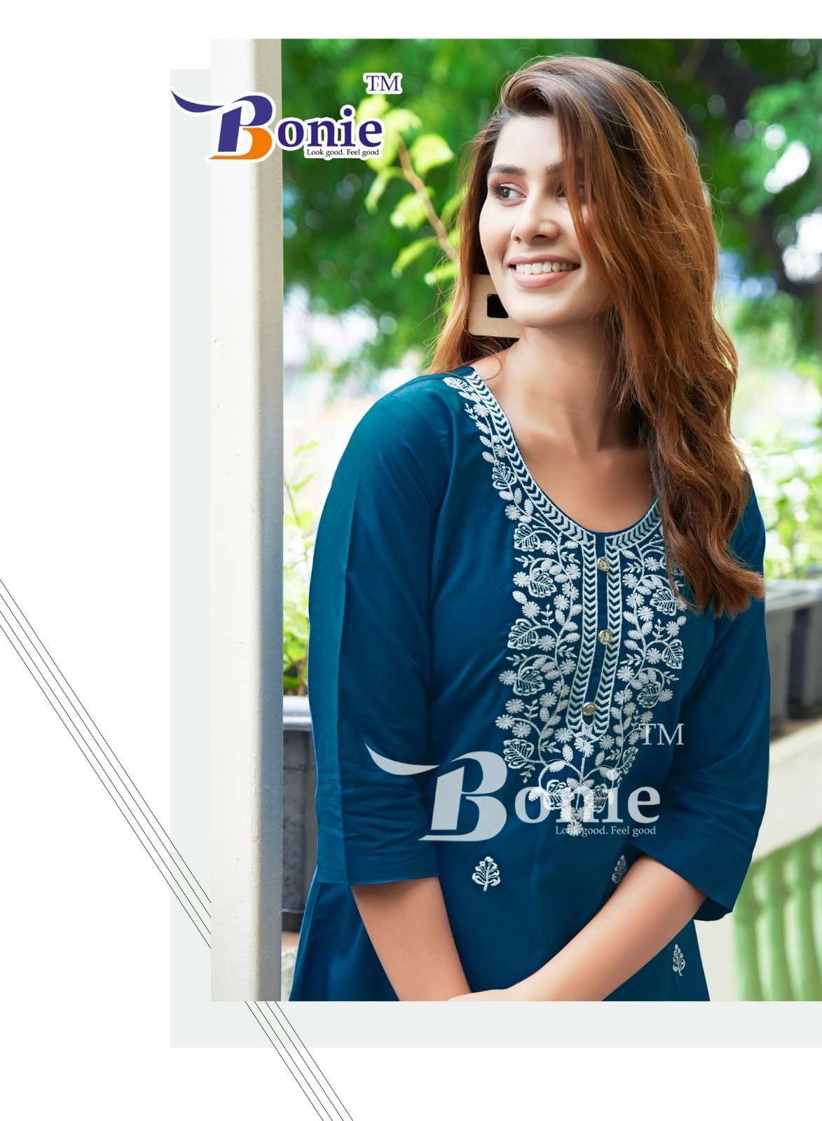 ALISHA VOL-2 BY BONIE EMBROIDERY WORK WITH LUCKNOWI TASTE STYLISH SHORT TUNICS 