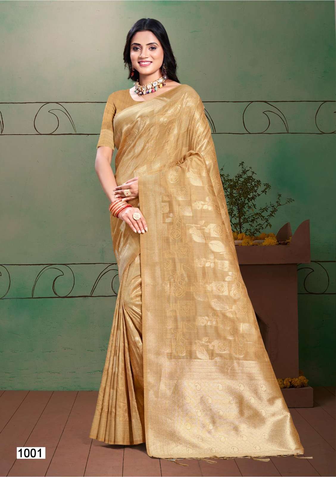 ANUBHUTI SILK VOL-03 BY BUNAWAT COTTON SILK SHINING DESIGN SAREES 