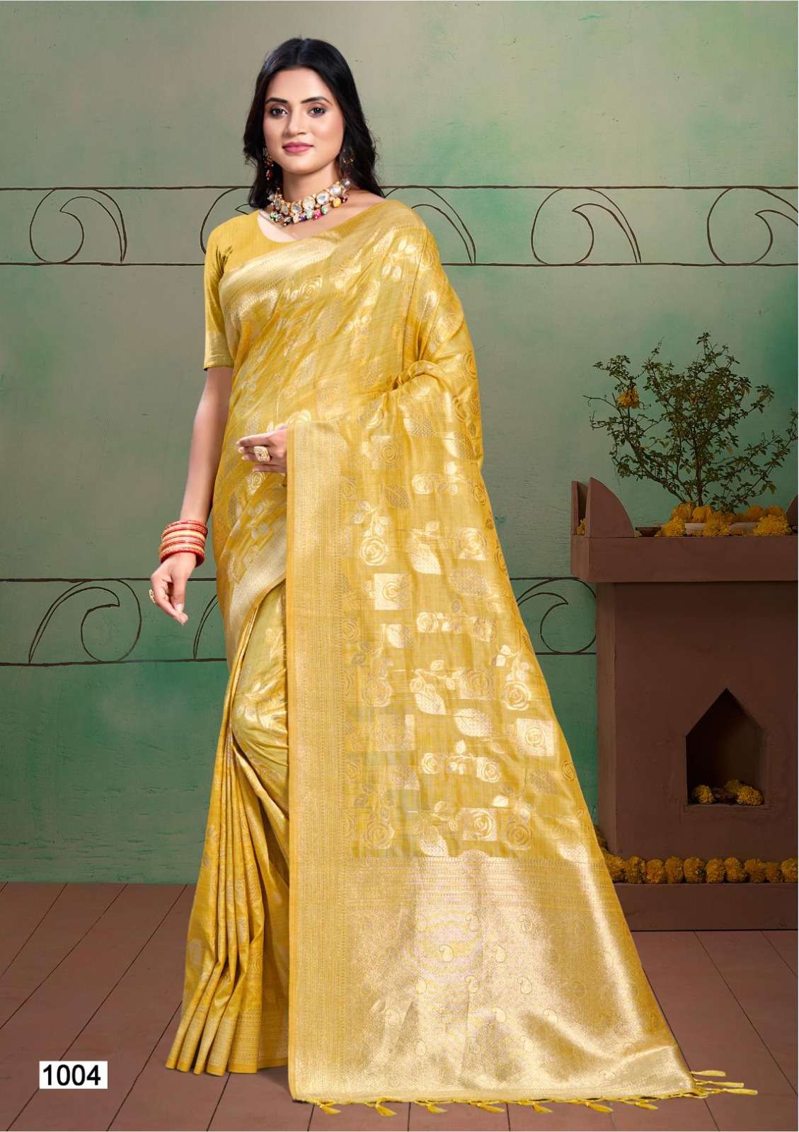 ANUBHUTI SILK VOL-03 BY BUNAWAT COTTON SILK SHINING DESIGN SAREES 