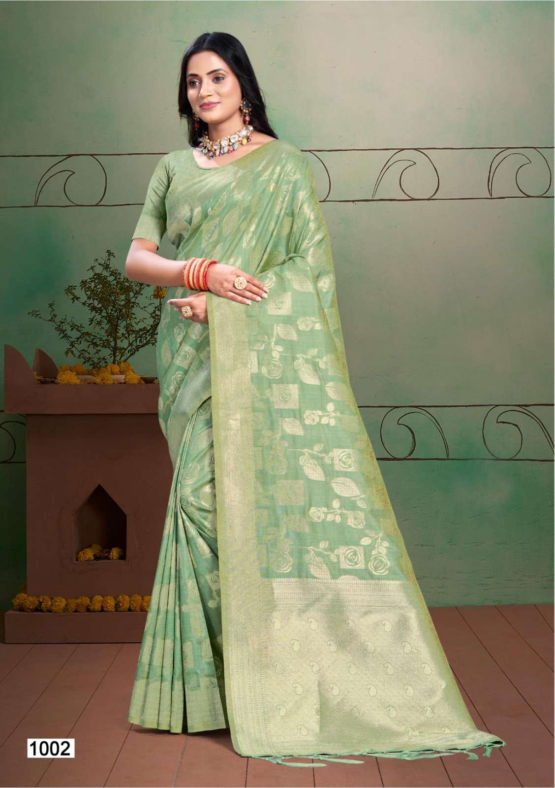 ANUBHUTI SILK VOL-03 BY BUNAWAT COTTON SILK SHINING DESIGN SAREES 
