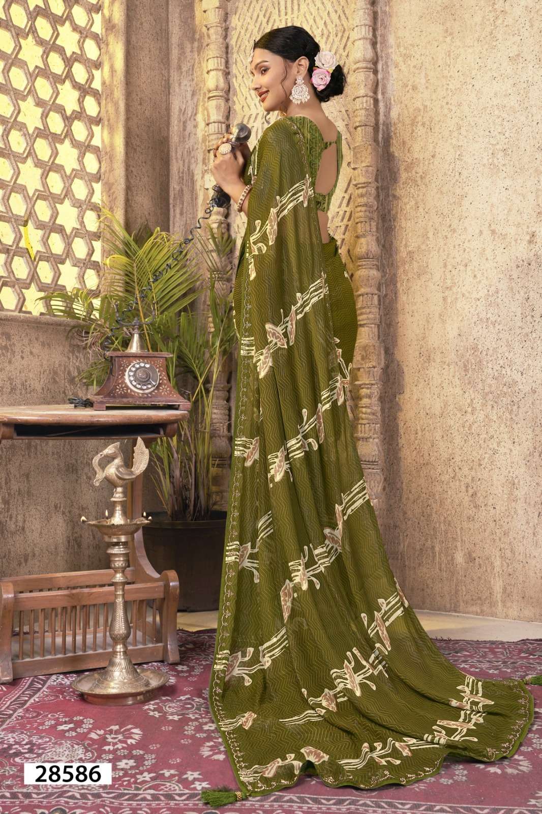 AYAANA BY VALLABHI GEORGETTE PRINTED SAREE COLLECTION 