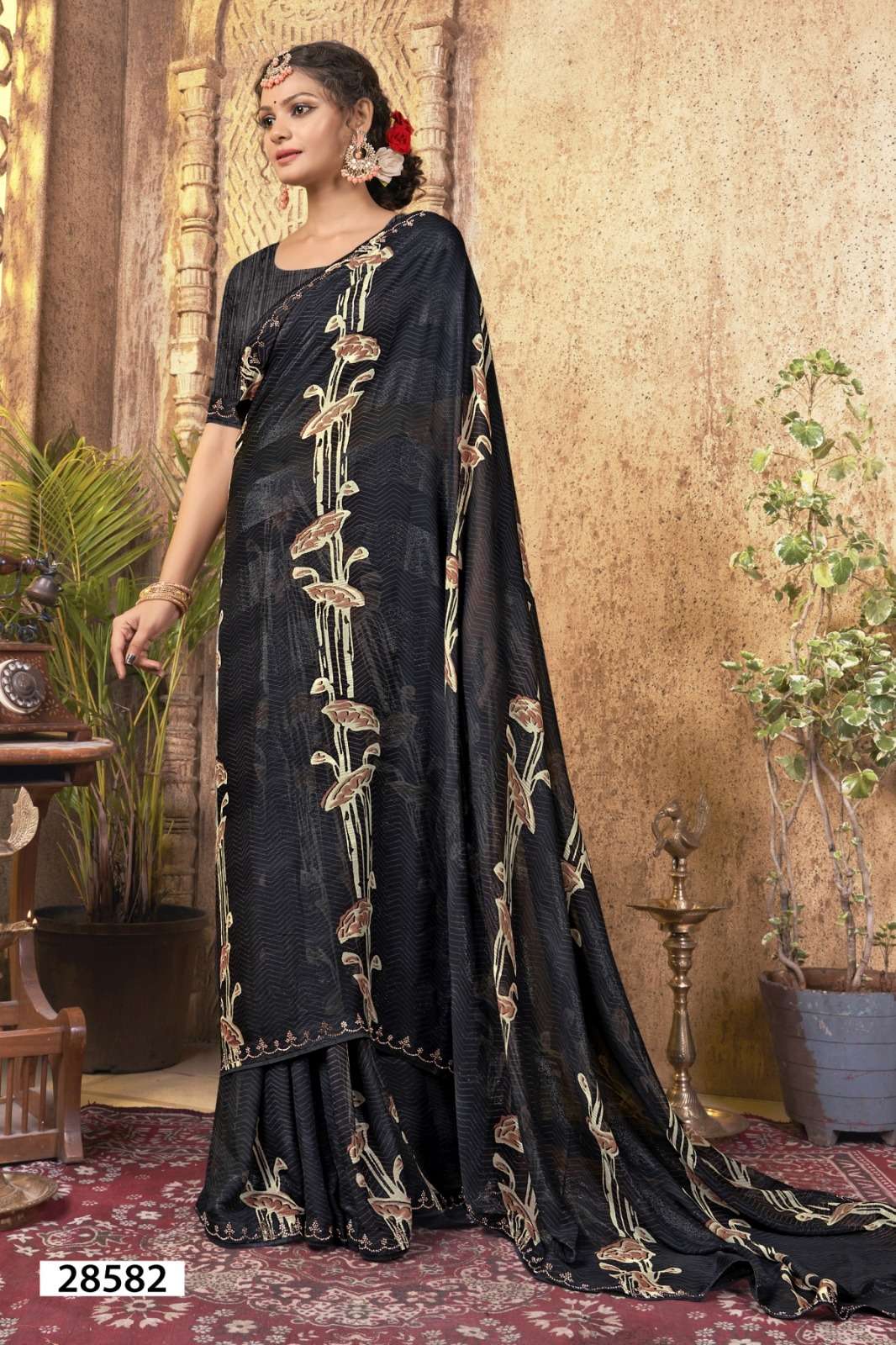 AYAANA BY VALLABHI GEORGETTE PRINTED SAREE COLLECTION 