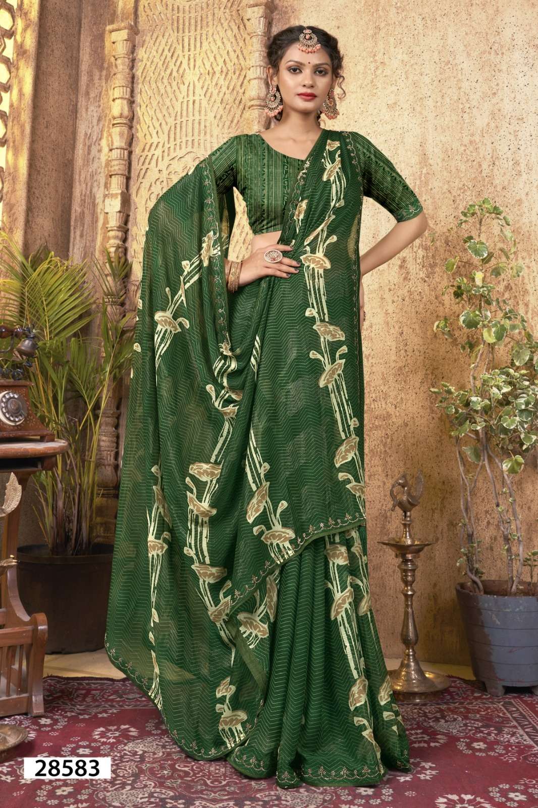 AYAANA BY VALLABHI GEORGETTE PRINTED SAREE COLLECTION 