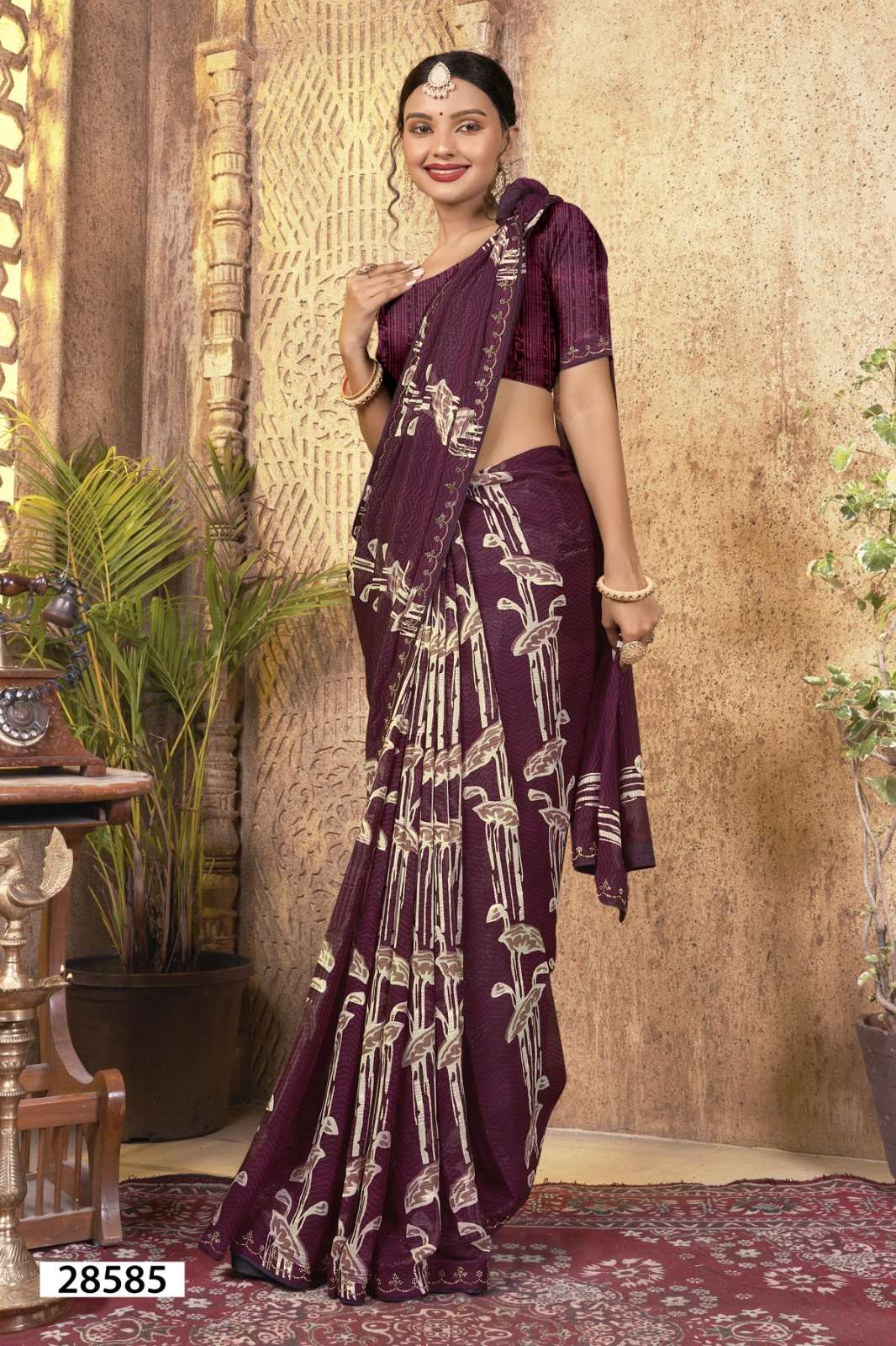 AYAANA BY VALLABHI GEORGETTE PRINTED SAREE COLLECTION 