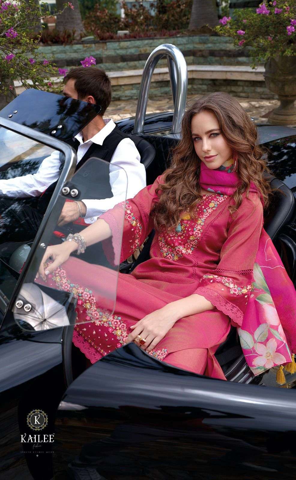 BEGUM VOL-6 BY KAILEE FASHION FANCY THREAD HANDWORK KURTI PANT WITH DUPATTA 