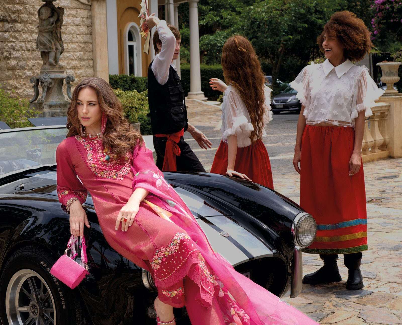 BEGUM VOL-6 DESIGN NO-42727 BY KAILEE FASHION PURE VISCOSE SIMMER SILK FANCY THREAD HANDWORK KURTI PANT WITH DUPATTA  