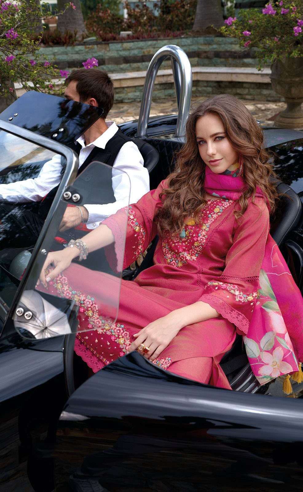 BEGUM VOL-6 DESIGN NO-42727 BY KAILEE FASHION PURE VISCOSE SIMMER SILK FANCY THREAD HANDWORK KURTI PANT WITH DUPATTA  