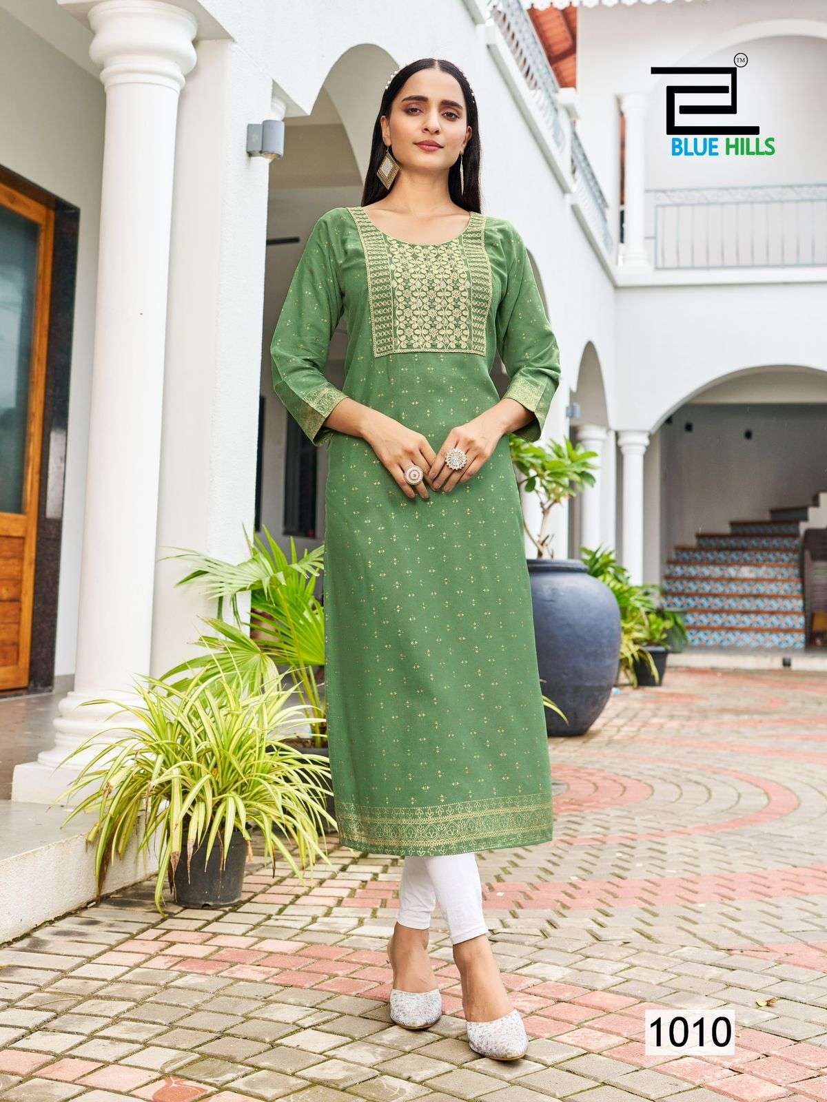 BIG BOSS VOL-10 BY BLUE HILLS RAYON FABRIC EMBROIDERY DORI WITH THREAD WORK 