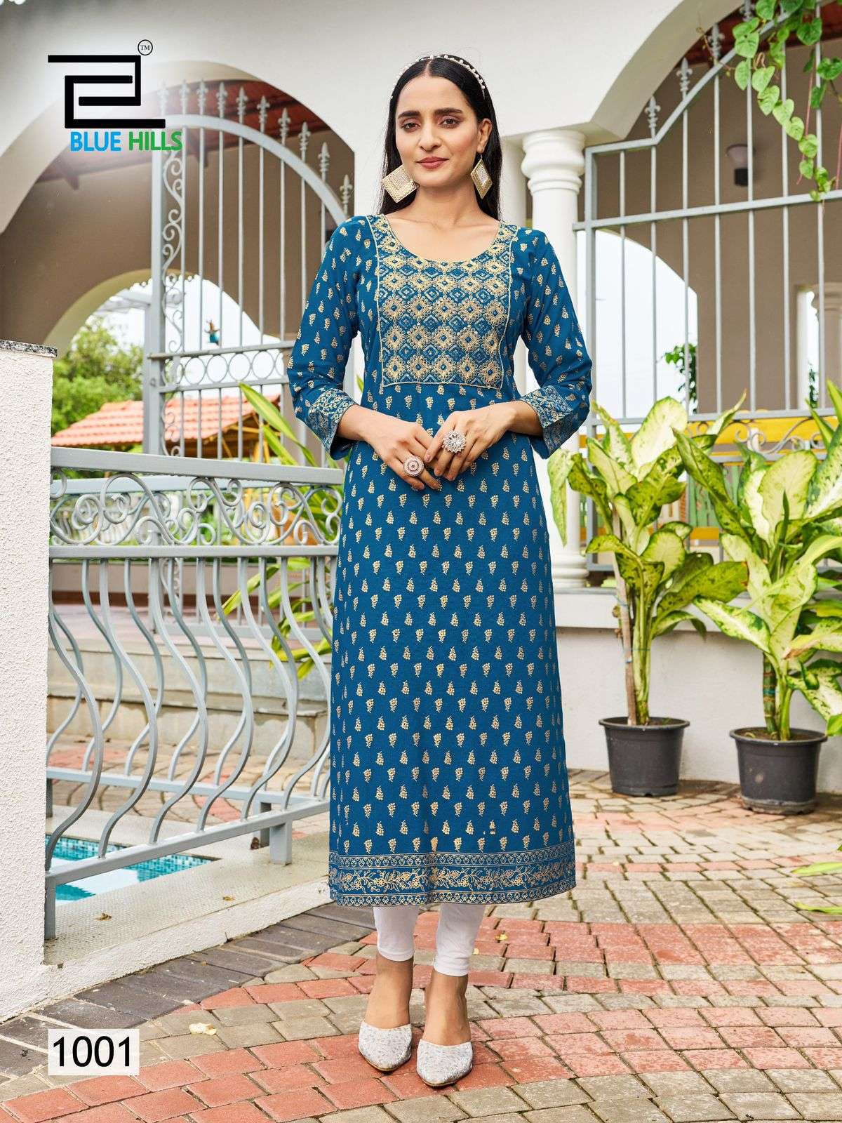 BIG BOSS VOL-10 BY BLUE HILLS RAYON FABRIC EMBROIDERY DORI WITH THREAD WORK 