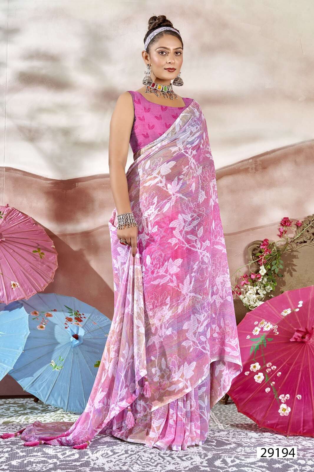 BRAHMAPUTRA BY VALLABHI GEORGETTE FABRIC REGULAR WEAR PRINTED SAREES 