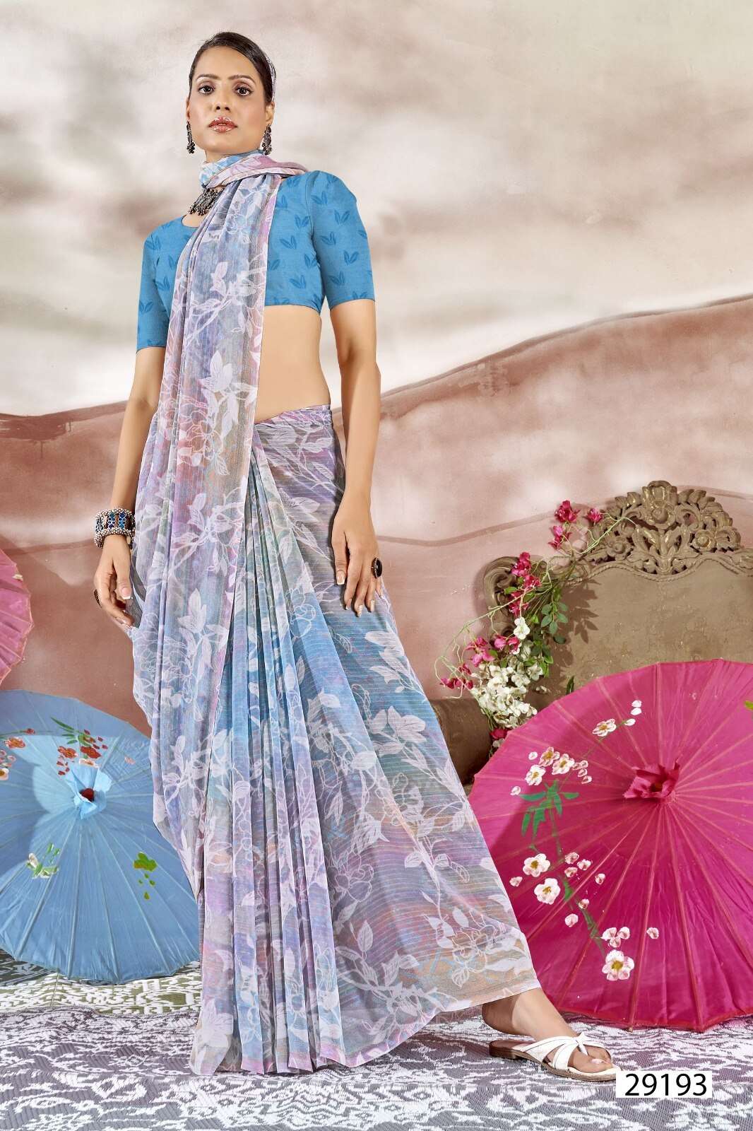 BRAHMAPUTRA BY VALLABHI GEORGETTE FABRIC REGULAR WEAR PRINTED SAREES 