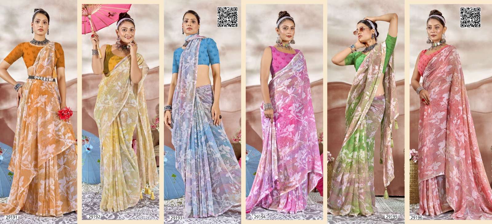 BRAHMAPUTRA BY VALLABHI GEORGETTE FABRIC REGULAR WEAR PRINTED SAREES 