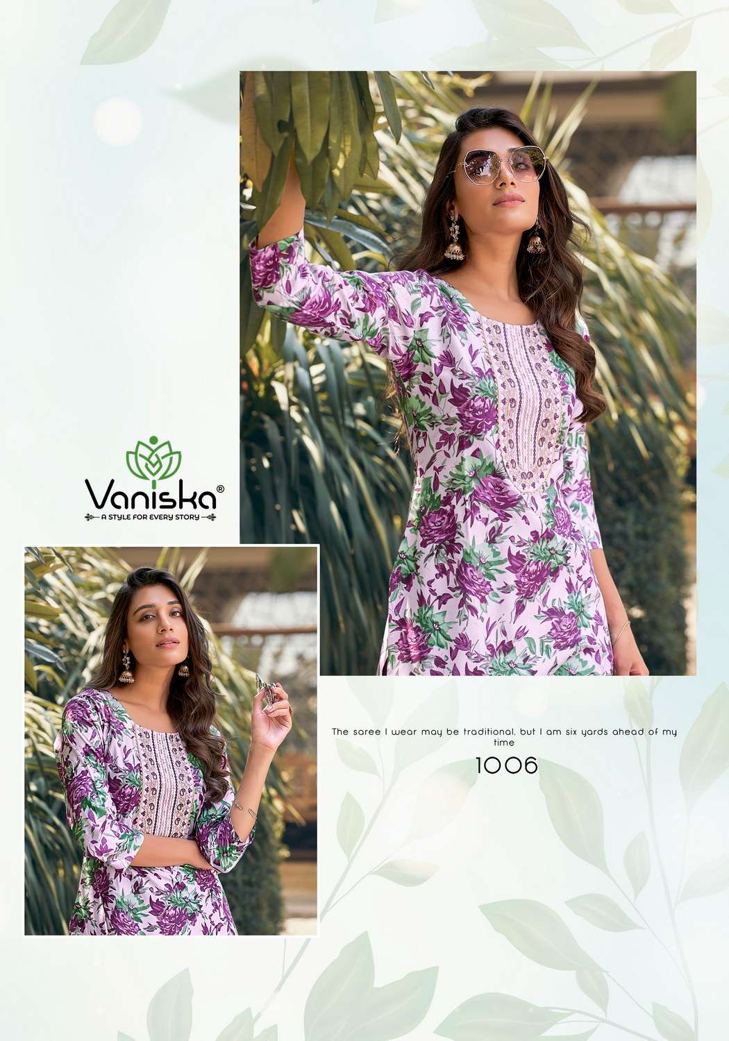 CHARMING VOL-1 BY VANISKA HEAVY RAYON SEQUENCE WORK KURTI 