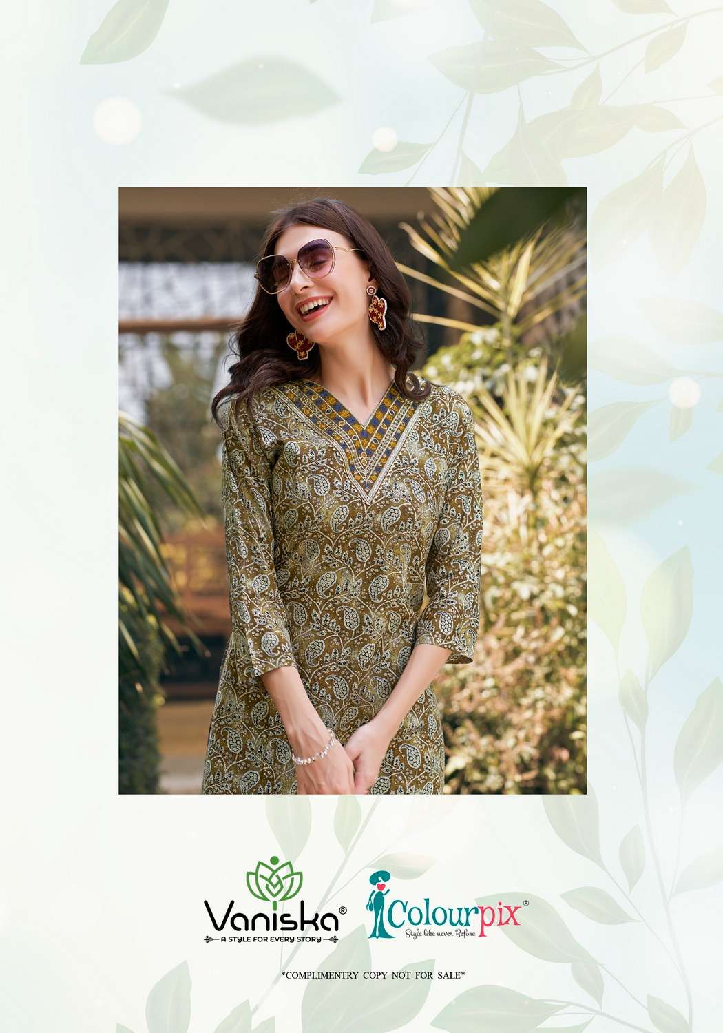 CHARMING VOL-1 BY VANISKA HEAVY RAYON SEQUENCE WORK KURTI 