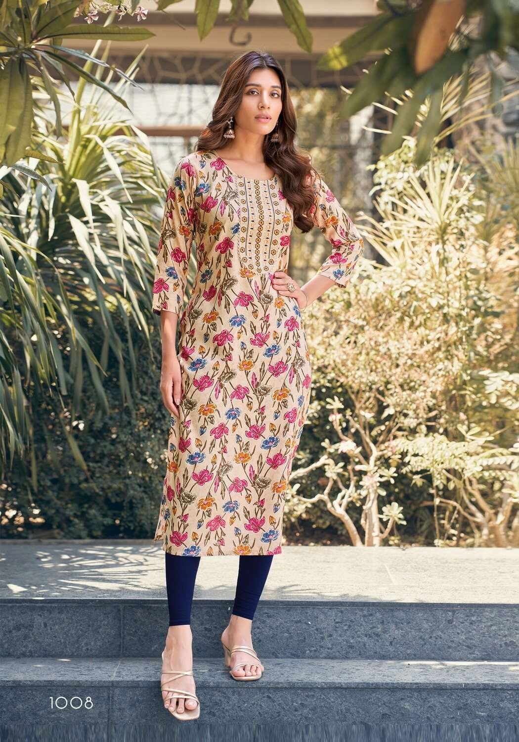 CHARMING VOL-1 BY VANISKA HEAVY RAYON SEQUENCE WORK KURTI 