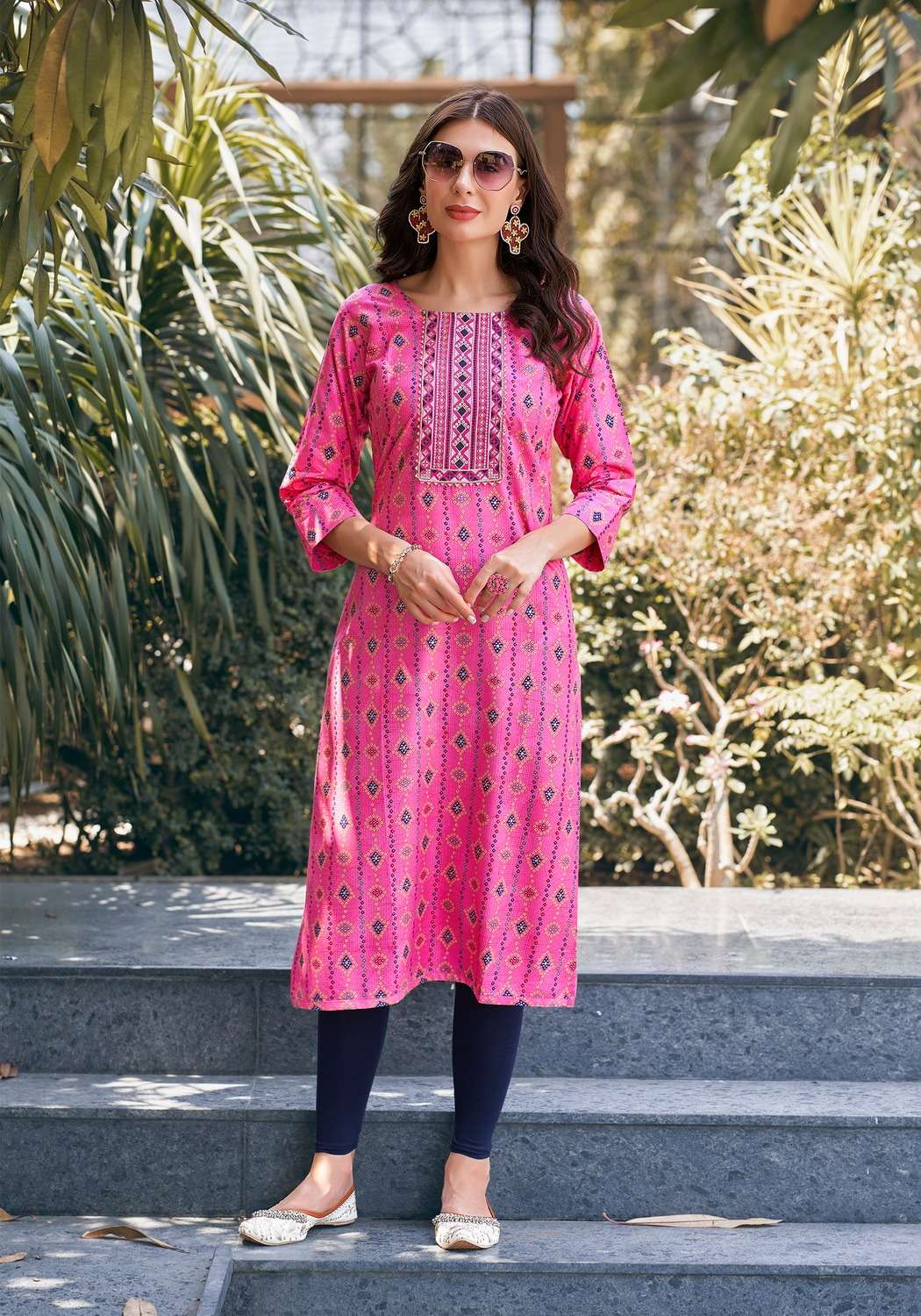 CHARMING VOL-1 BY VANISKA HEAVY RAYON SEQUENCE WORK KURTI 