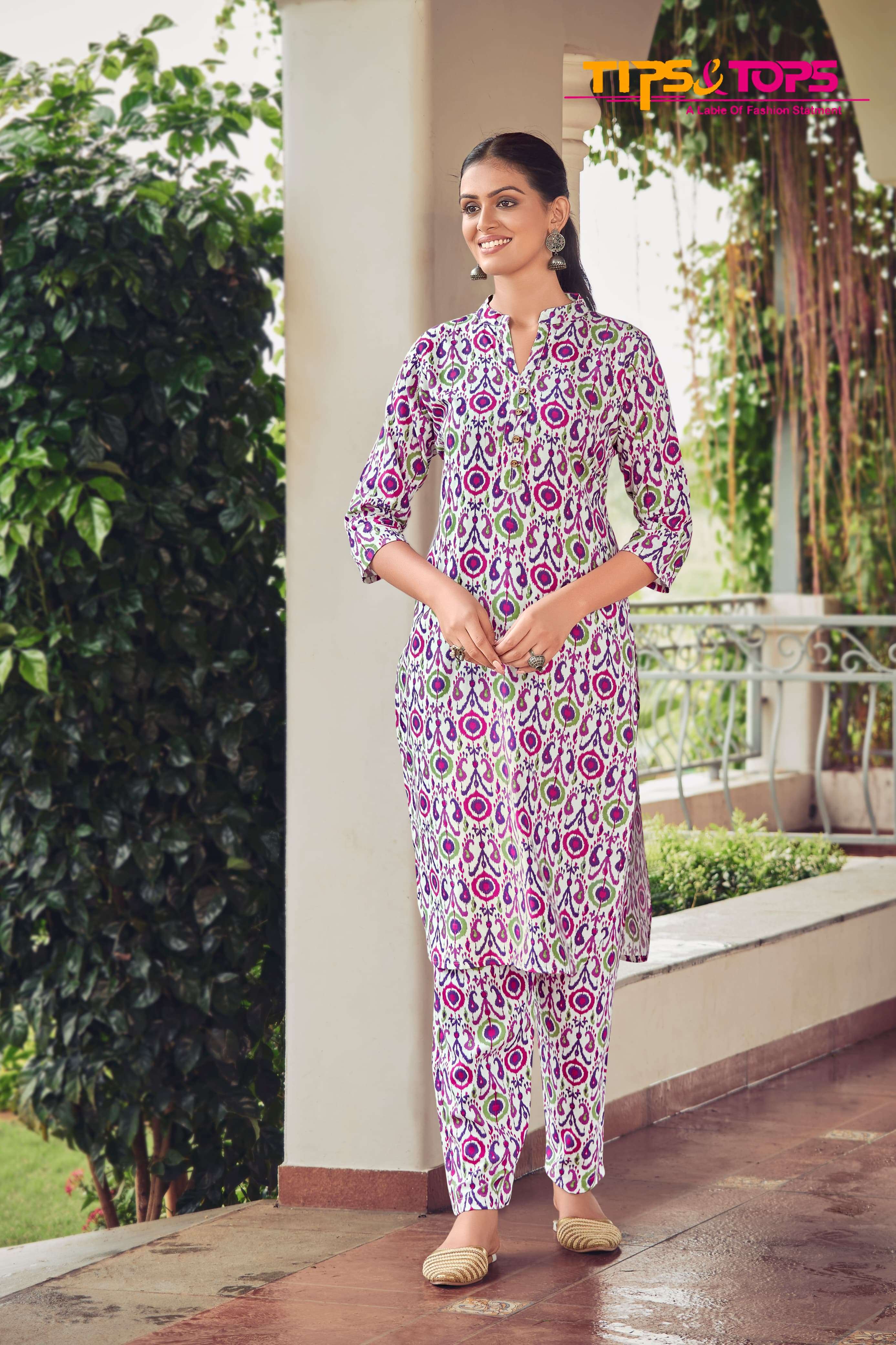 CINDRELLA BY TIPS & TOPS HEAVY RAYON PRINTED CO-ORD SET COLLECTION 