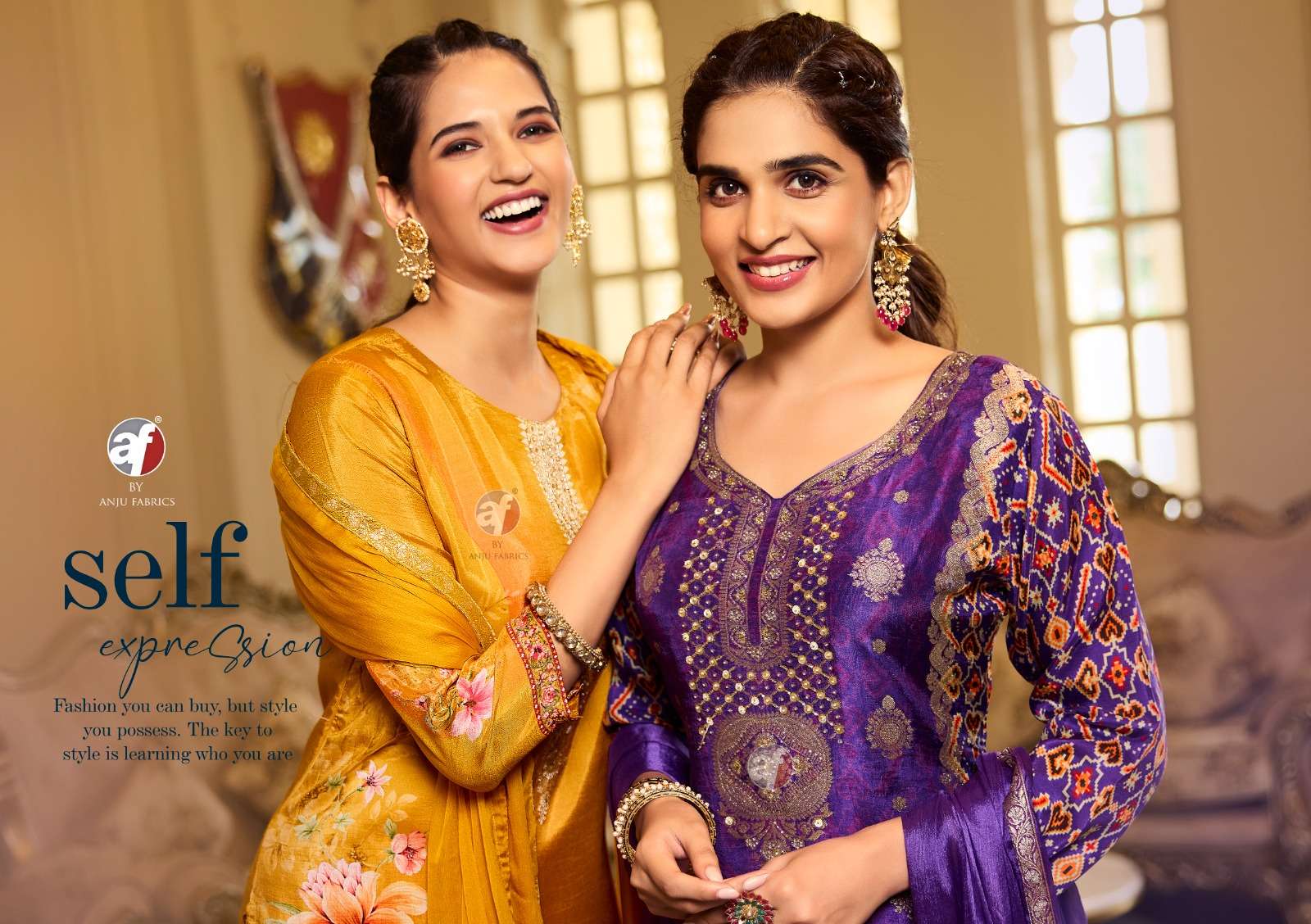 DASTOOR VOL-6 BY ANJU FABRICS PURE DOLA JACQUARD KURTI PANT WITH DUPATTA 