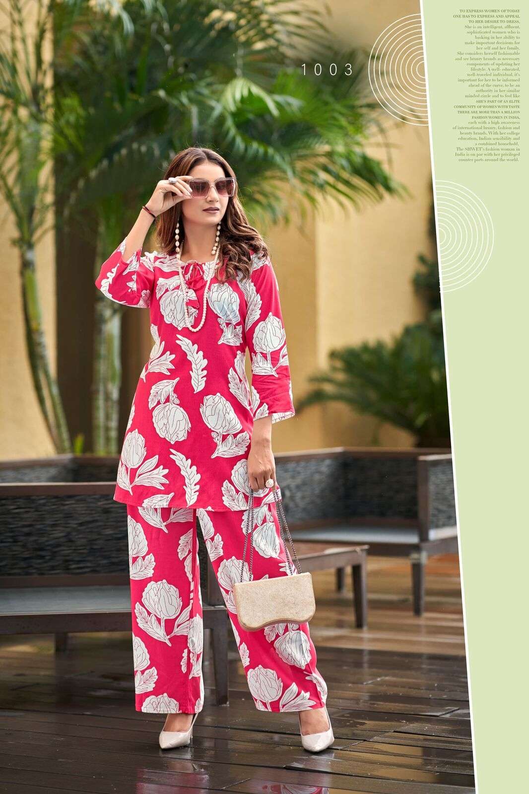 FASHION BEATS VOL-4 BY TIPS & TOPS HEAVY RAYON PRINT 3/4 SLEEVES STYLISH CO-ORD SET COLLECTION  