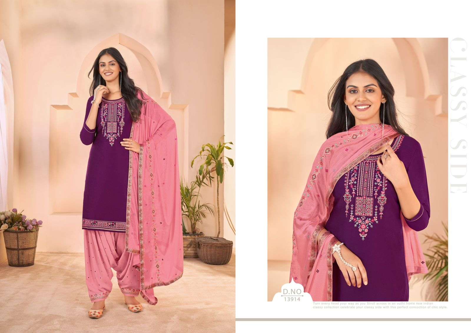 FASHION OF PATIYALA VOL-36 BY KAJREE JAM SILK EMBROIDERY SWAROSKI WORK 3 PCS 