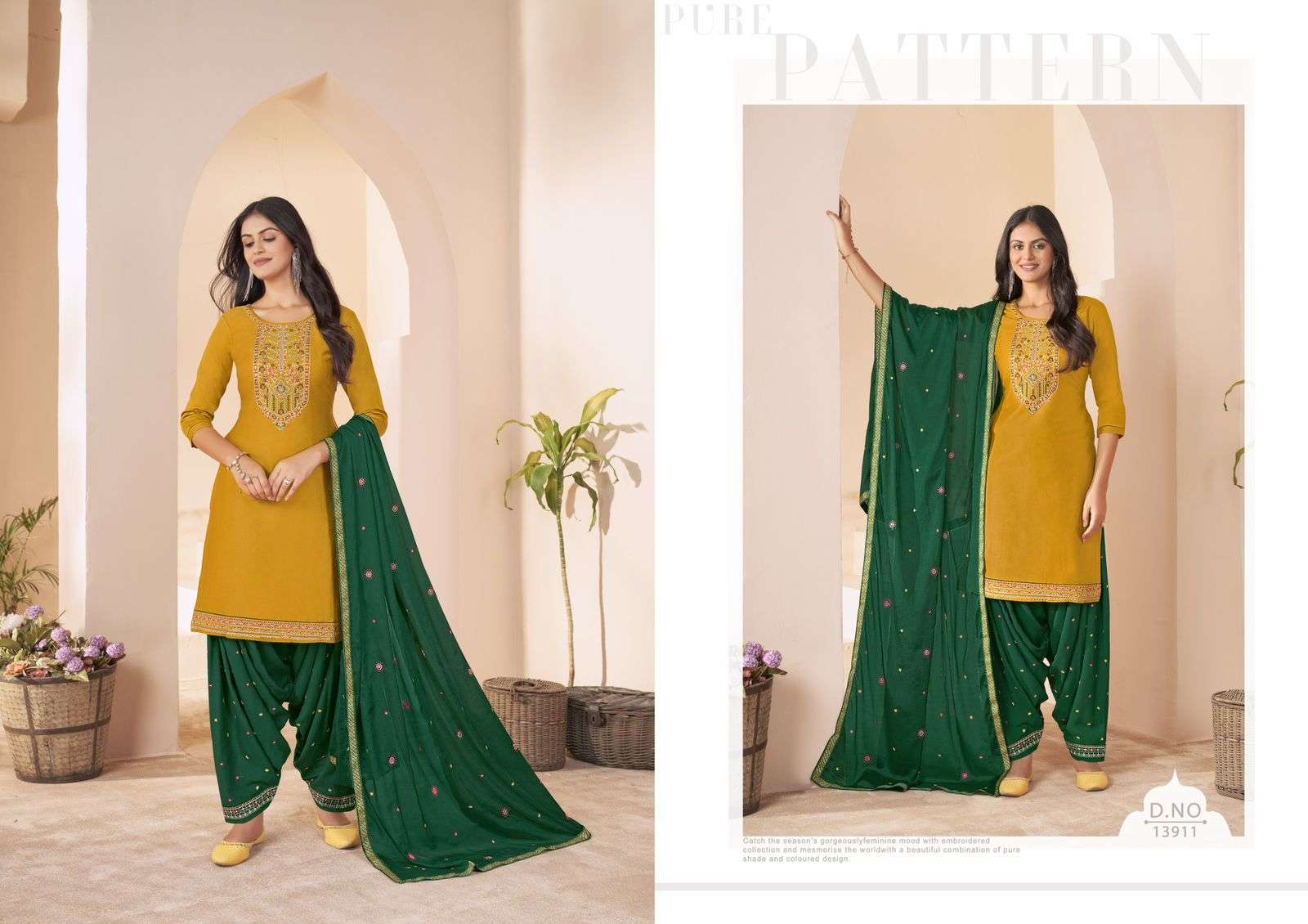 FASHION OF PATIYALA VOL-36 BY KAJREE JAM SILK EMBROIDERY SWAROSKI WORK 3 PCS 