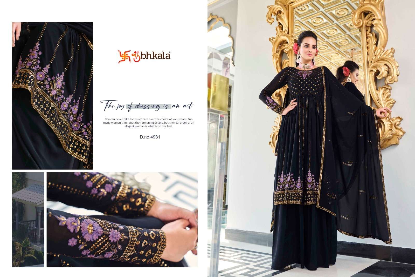 FLORY VOL-37 BY SHUBHKALA HEAVY EMBROIDERY KURTI PLAZO WITH DUPATTA 