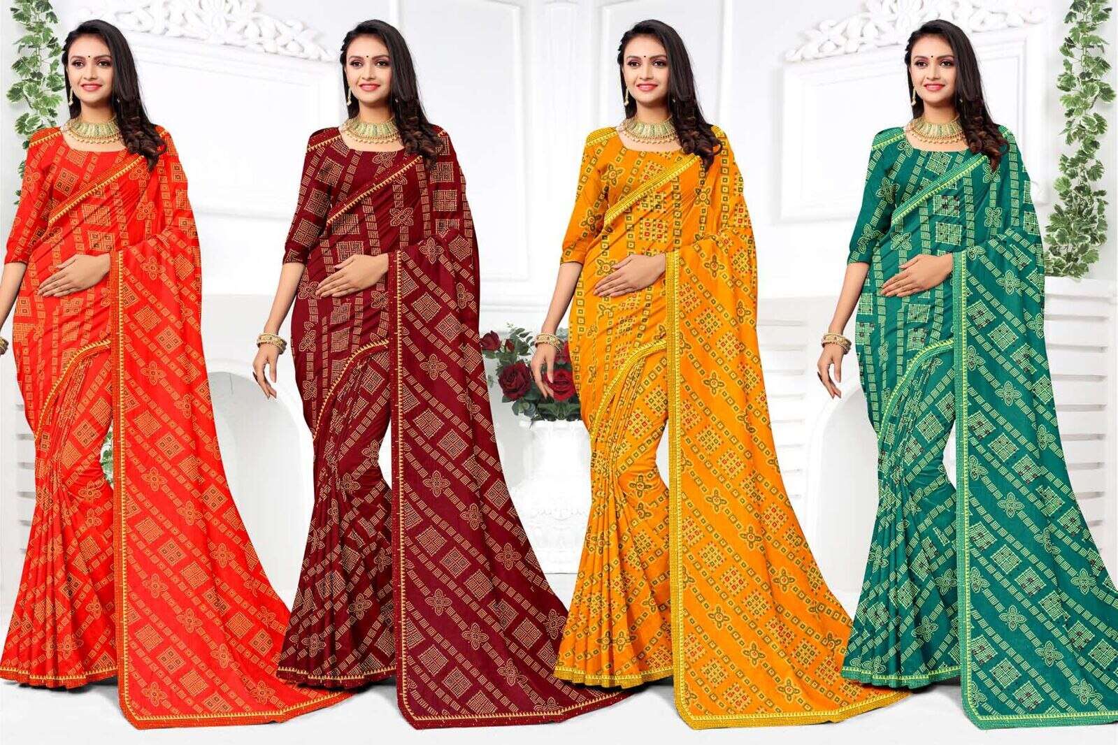 GHOOMER BY TEXOFAB RANIAL FABRIC REGULAR WEAR PRINTED SAREES COLLECTION.