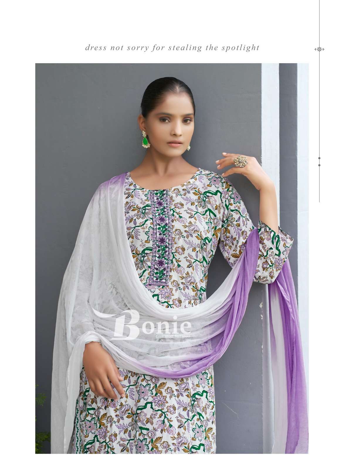 GUZARISH BY BONIE RAYON FABRIC 3 PIECE KURTI PLAZO WITH DUPATTA 