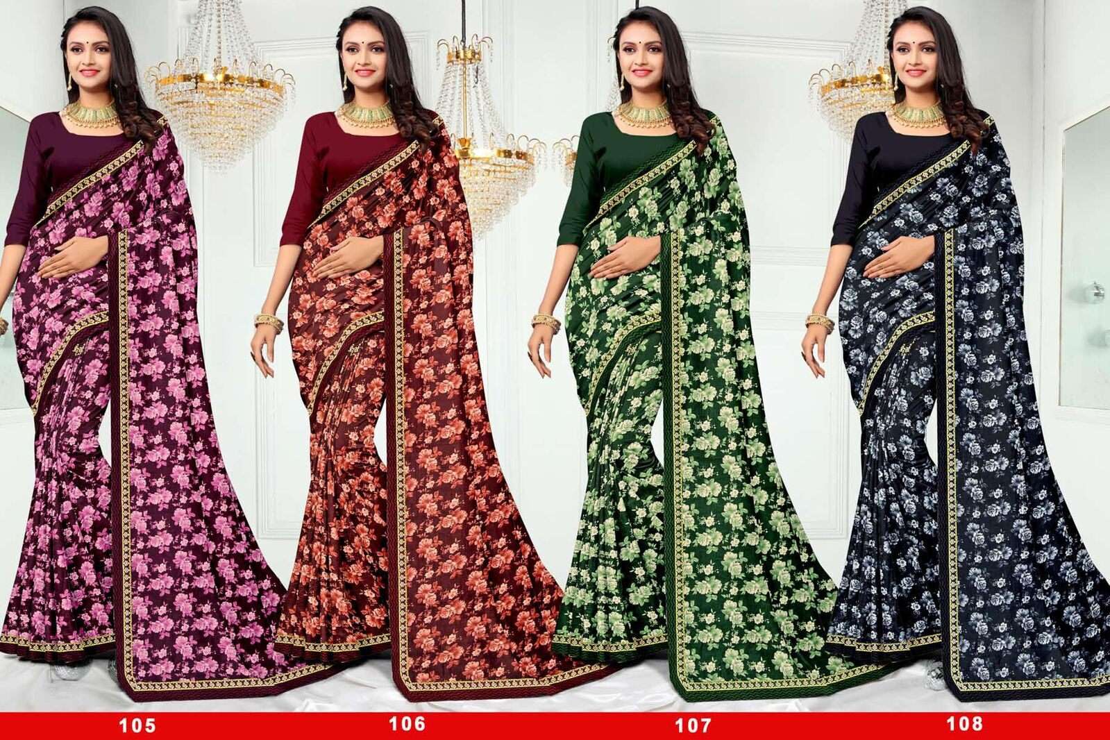 HAVMORE BY TEXOFAB RANIAL FABRIC ETHNIC WEAR PRINTED SAREES