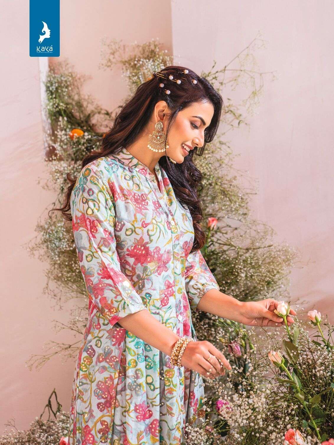 IBA VOL-4 BY KAYA KURTI CAPSULE PRINT ONLY TOP WITH BELT KNEE LENGTH MIDI DRESSES