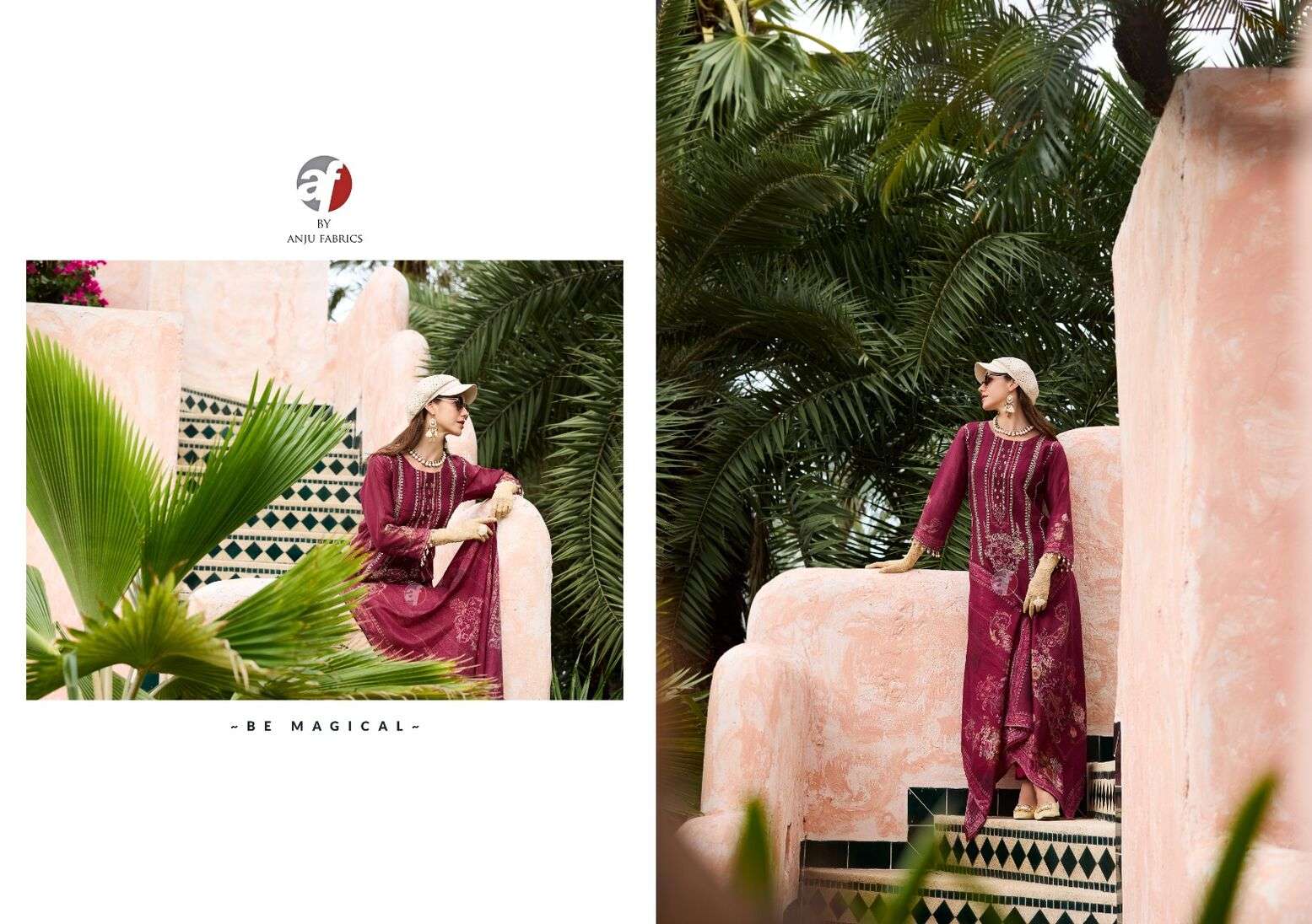 INAYAT BY ANJU FABRICS TISSUE SHIMMER DIGITAL PRINT PURE HANDWORK BEAUTIFUL SHELL KURTI PANT WITH DUPATTA 