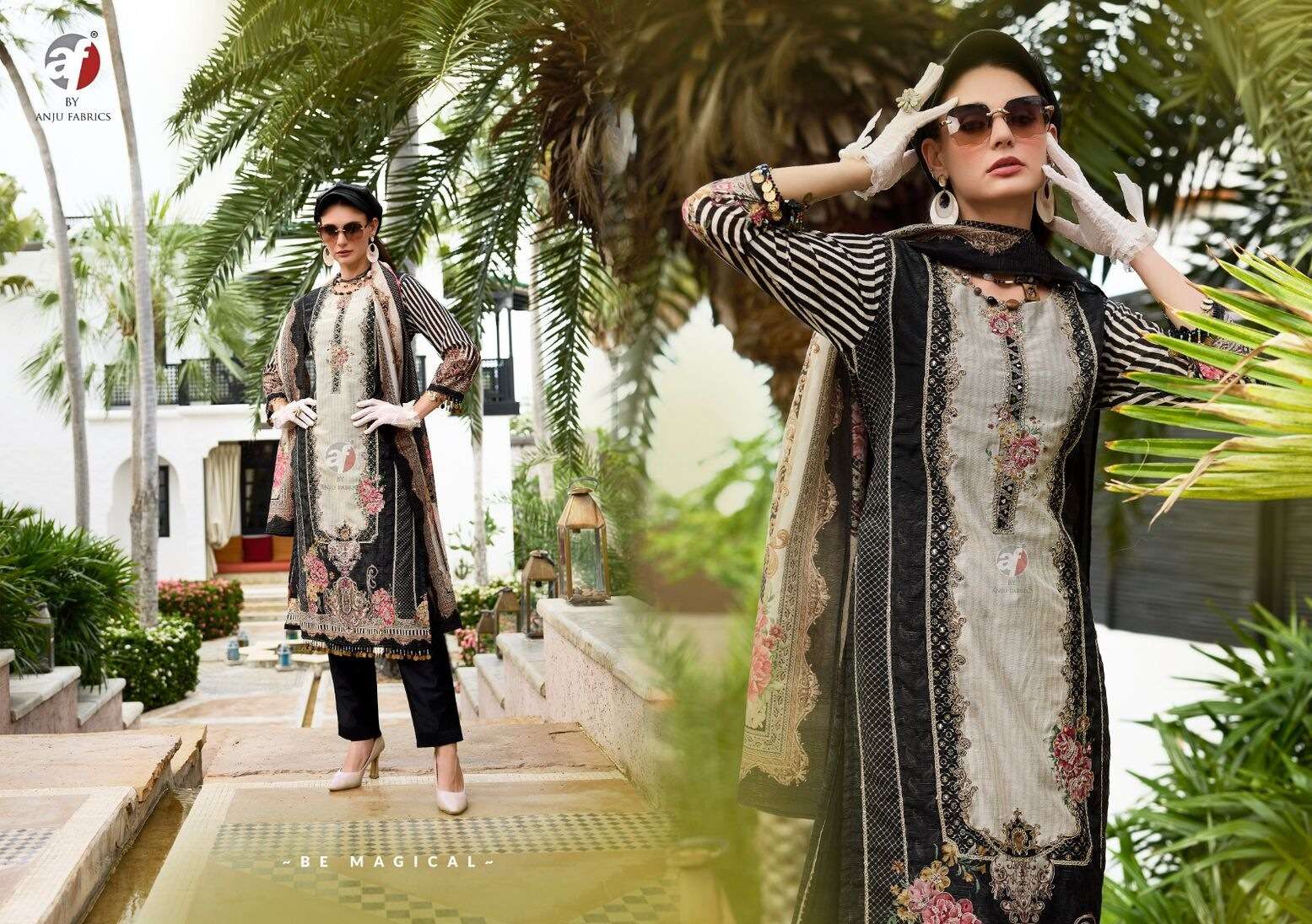 INAYAT BY ANJU FABRICS TISSUE SHIMMER DIGITAL PRINT PURE HANDWORK BEAUTIFUL SHELL KURTI PANT WITH DUPATTA 