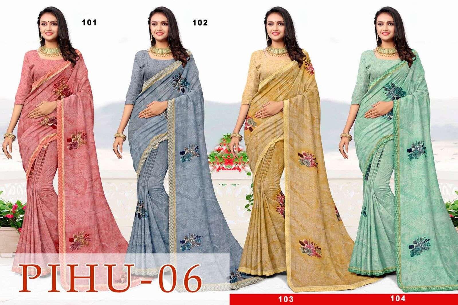 JHANAVI BY TEXOFAB CLASSY RANIAL FABRIC PRINTED SAREES FOR CASUAL OCCASIONS