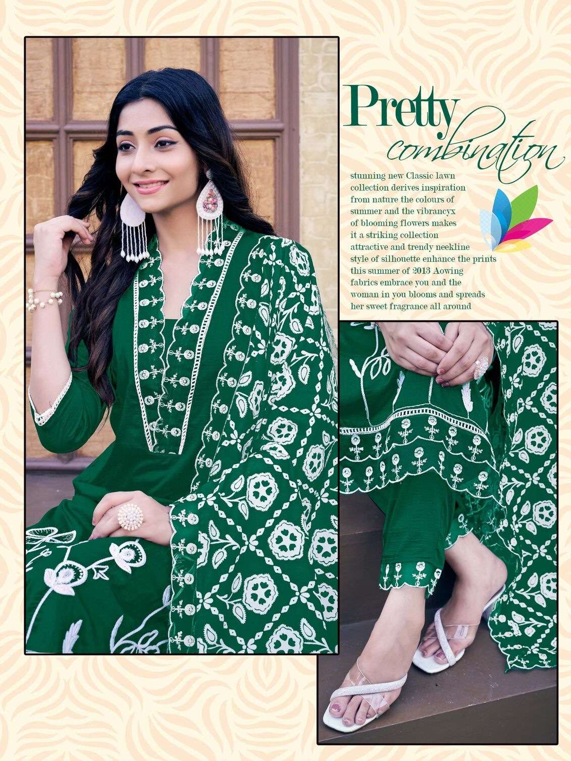 KAJAL BY PARRA STUDIO 3 PCS PARAMPARA SILK WITH INNER & EMBROIDERY CODDING WORK 