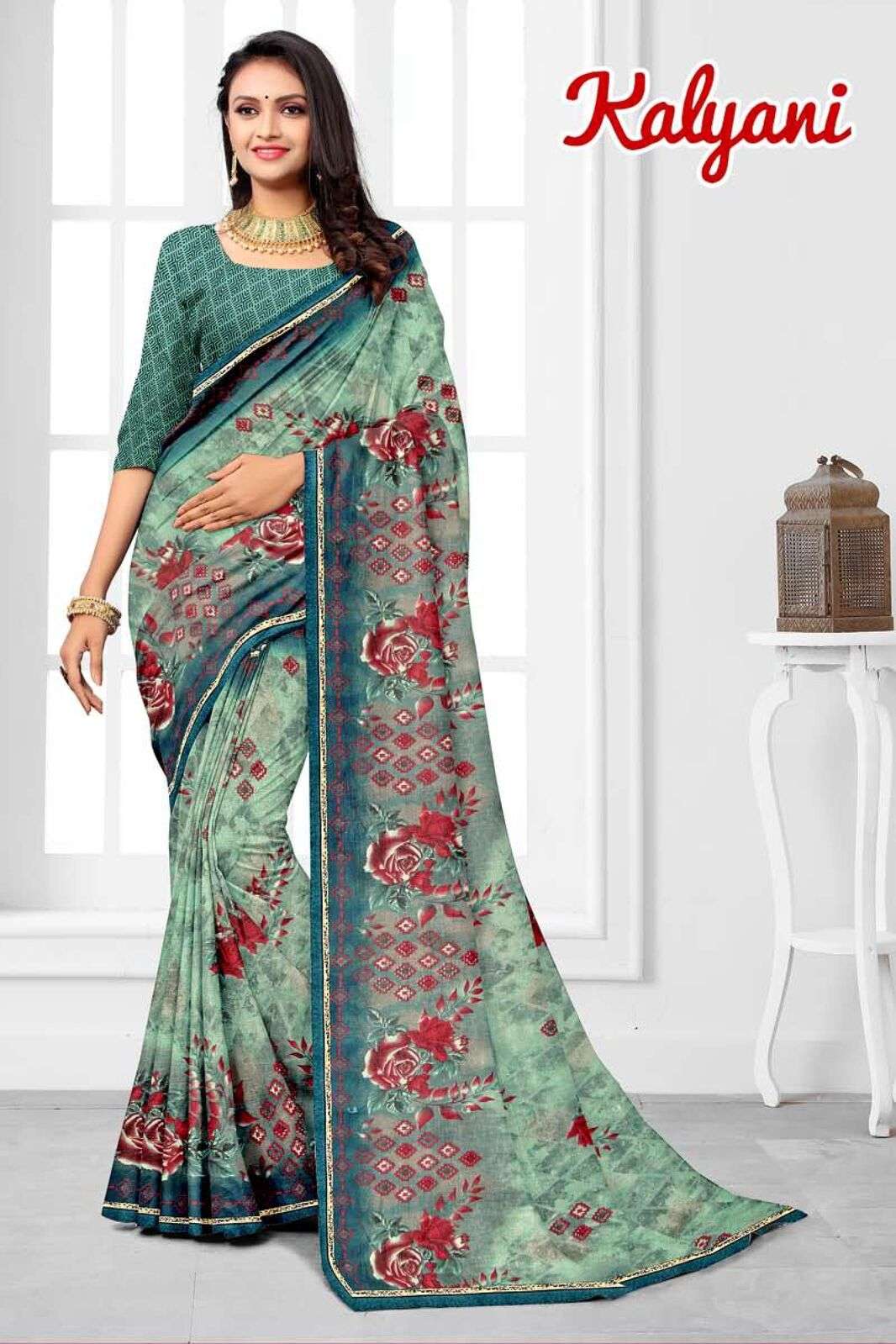 KALYANI BY TEXOFAB SEMI WEIGHTLESS CASUAL WEAR PRINTED SAREES