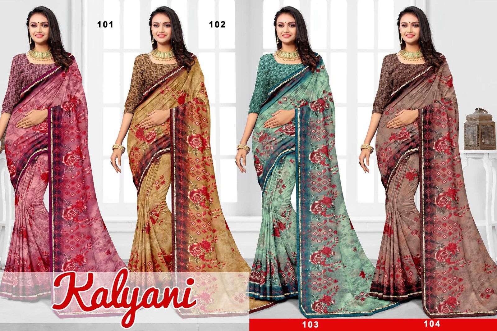 KALYANI BY TEXOFAB SEMI WEIGHTLESS CASUAL WEAR PRINTED SAREES