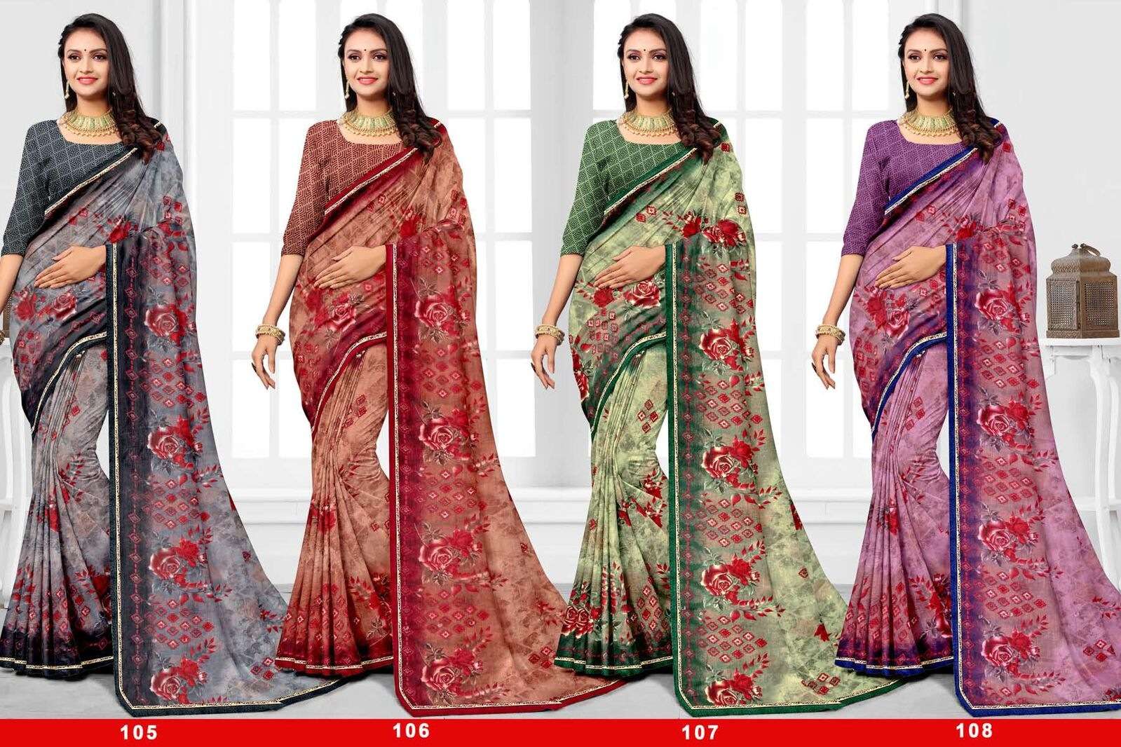KALYANI BY TEXOFAB SEMI WEIGHTLESS CASUAL WEAR PRINTED SAREES