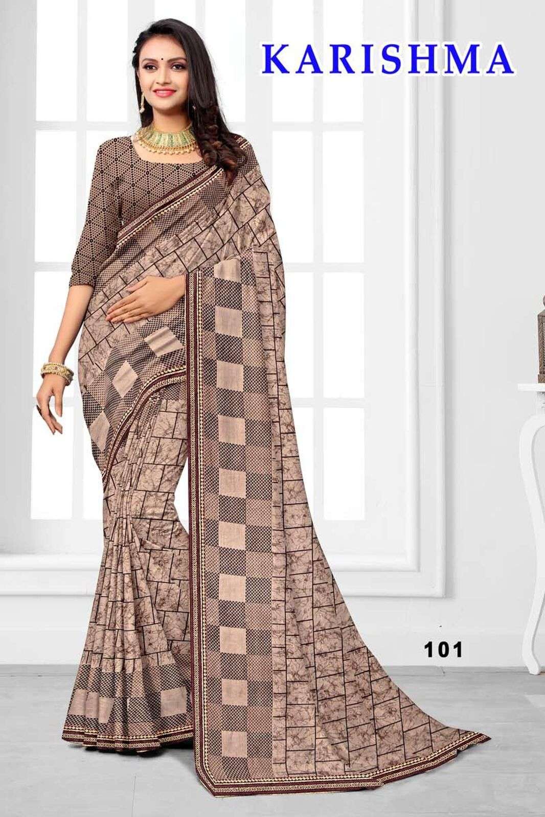 KARISHMA BY TEXOFAB CASUAL WEAR RANIAL FABRIC PRINTED SAREES