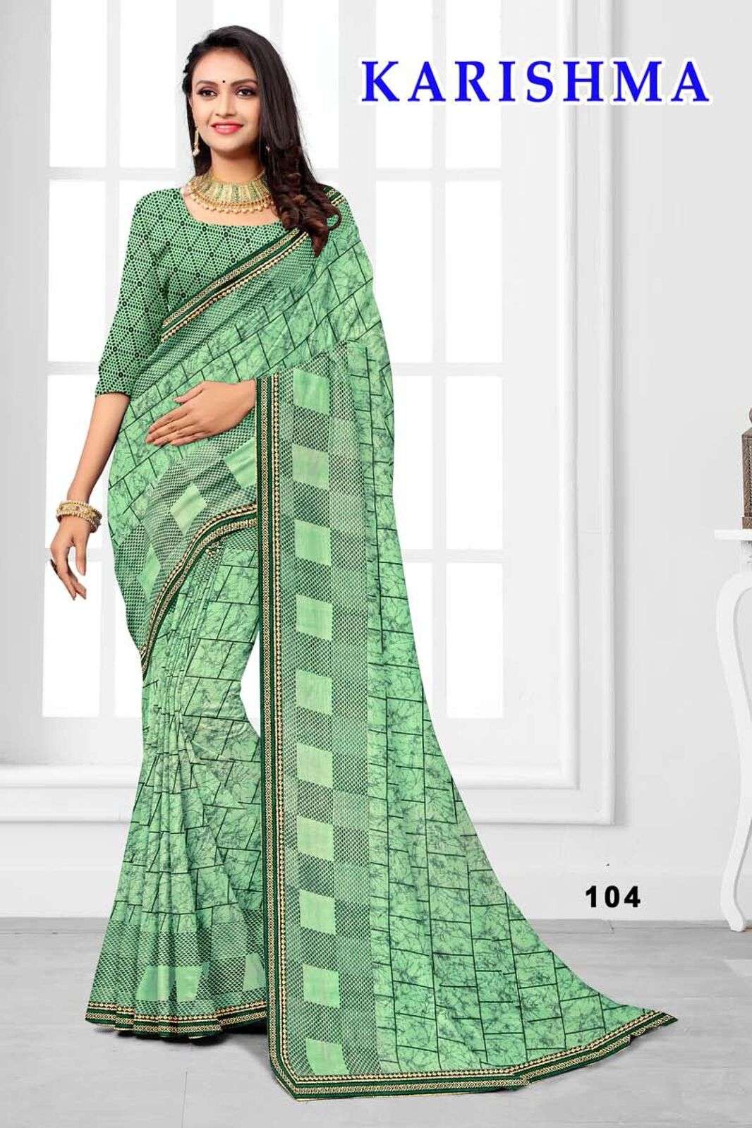 KARISHMA BY TEXOFAB CASUAL WEAR RANIAL FABRIC PRINTED SAREES